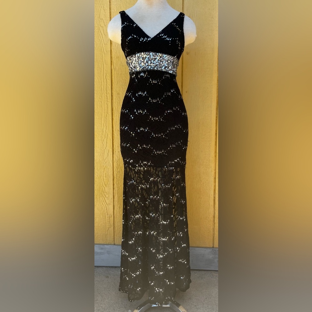Black Sequin Dress